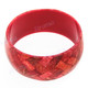 Red Coral Resin 8" Bangle Bracelet