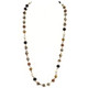 Seed Beads 24" Copper Silver Necklace