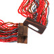 Seed Beads Bugle Buckle 18" Hematite Bronze Necklace Bead