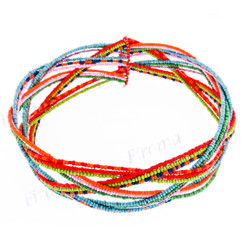 Seed Beads 17" Turquoise Green Necklace