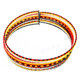 Seed Beads 17" Yellow Black Necklace