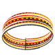 Seed Beads 17" Yellow Black Necklace