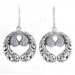 13/16" HANDMADE BALI 925 STERLING SILVER earrings