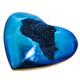 Cabochon Agate Druzy 1 9/16"(39mm) 11gr(55cts) Cobalt Blue Titanium
