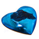 Cabochon Agate Druzy 1 9/16"(39mm) 11gr(55cts) Cobalt Blue Titanium