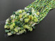 Aventurine Seed Beads Jade 15" Lime Green Necklace Pendant