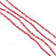 Nylon Beads us 32" Burgundy Gold Tassel Necklace Pendant