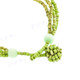Lemon Jade Chips 2mm Glass Seed Beads 22" Necklace Pendant