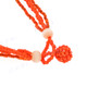 2mm Glass Seed Beads Aventurine Chips 22" Necklace Pendant