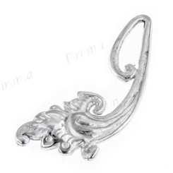 Component Finding 925 Sterling Silver Flower 1 1/8"(28mm)