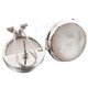 3/4" 925 Silver White Mother Of Pearl Shell us Earrings
