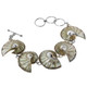 925 Silver Genuine Nautilus Shell 8" Toggle Bracelet