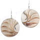 925 Sterling Silver Nautilus Shell Round us French Earrings