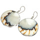 925 Silver Nautilus Shell Tiger Round us French Earrings