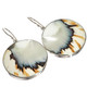 925 Silver Nautilus Shell Tiger Round us French Earrings