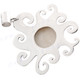 2 3/8" 925 Sterling Silver Buffalo Bone Face Sun us Pendant