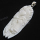 3 1/8" 925 Sterling Silver Bison Bone Horse us Pendant