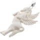 2 11/16" 925 Sterling Silver Bison Bone Horse us Pendant