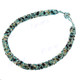 2mm Glass Seed Beads us 18" Turquoise Peacock Necklace