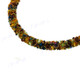 2mm Glass Seed Beads us 19" Black Gold Necklace