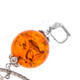 4" 925 Silver Simulated Amber Pendant