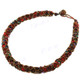 2mm Glass Seed Beads us 18" Peacock Bronze Necklace