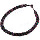 2mm Glass Seed Beads us 18" Peacock Purple Necklace