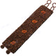 Glass Seed Beads us 8" Brown Bracelet