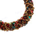 Glass Seed Beads us 8" Peacock Red Bracelet