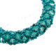 Glass Seedbicone Beads us 8" Turquoise Bracelet