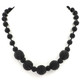 Glass Seed Beads 24" Black Necklace