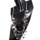 Glass Eed Beads Ceramic Beads us 36" Peacock Beige Necklace