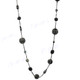 Glass Seed Beads us 44" Black Necklace