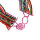 Glass Seed Beads African us 17" Turquoise Orange Necklace