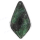 1 3/8" 925 Sterling Silver Fuchsite Face us 6 Ring