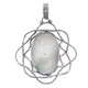 1 5/8" 925 Sterling Silver Agate Druzy us Pendant