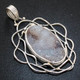 1 5/8" 925 Sterling Silver Agate Druzy us Pendant