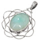 925 Silver Agate Druzy Drusy Sterling Pendant, 1 5/8"