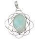 925 Silver Agate Druzy Drusy Sterling Pendant, 1 5/8"