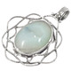 925 Silver Agate Druzy Drusy Sterling Pendant, 1 5/8"