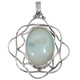 925 Silver Agate Druzy Drusy Sterling Pendant, 1 5/8"
