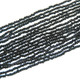Glass Seed Beads 22" Black Necklace