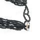 Glass Seed Beads 22" Black Necklace