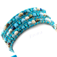 Glass Seed Beads Wrap Anklet Or Bracelet 