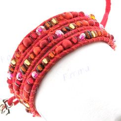 Glass Seed Beads Wrap Anklet Or Bracelet 
