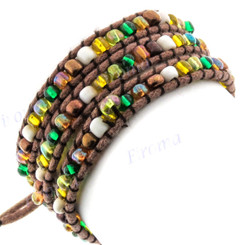 Glass Seed Beads Wrap Anklet Or Bracelet 