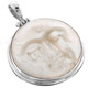 1 15/16" 925 Silver Mother Of Pearl Moonface us Pendant