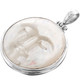 1 15/16" 925 Silver Mother Of Pearl Moonface us Pendant