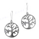 13/16" 925 Silver Tree Of Life French Wires Earrings