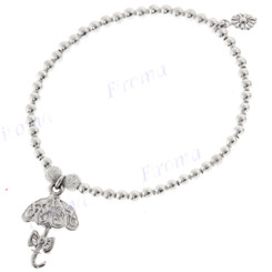925 Sterling Silver Sun 5 1/2" Bracelet